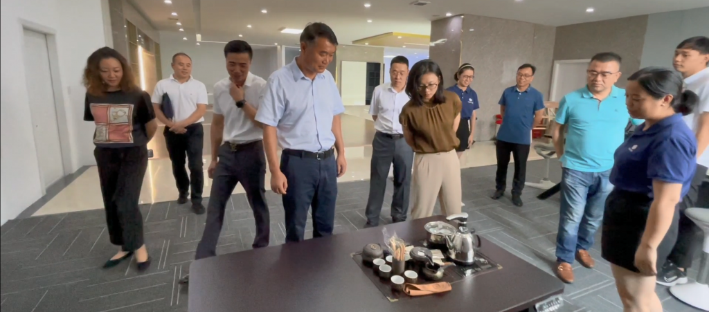 浙江省、紹興市貿促會和嵊州市商務局一行蒞臨耐特驅動調研指導